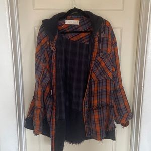 We the free hooded flannel shacket